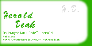 herold deak business card